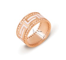 Обручальное кольцо с эмалью и фианитами Золотой Век (10145): купить