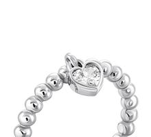 Серебряное кольцо с фианитами (1065К.Rh): купить