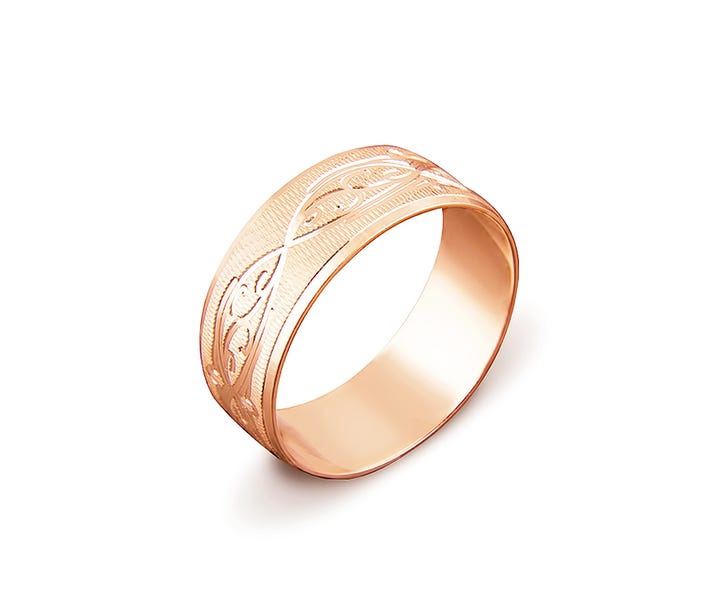 Обручальное кольцо с алмазной гранью (1070): цена
