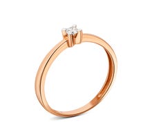Золотое кольцо с бриллиантом (1105137201)