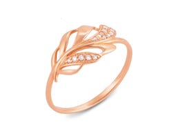 Золотое кольцо с фианитами Золотой Век (12596 с п)
