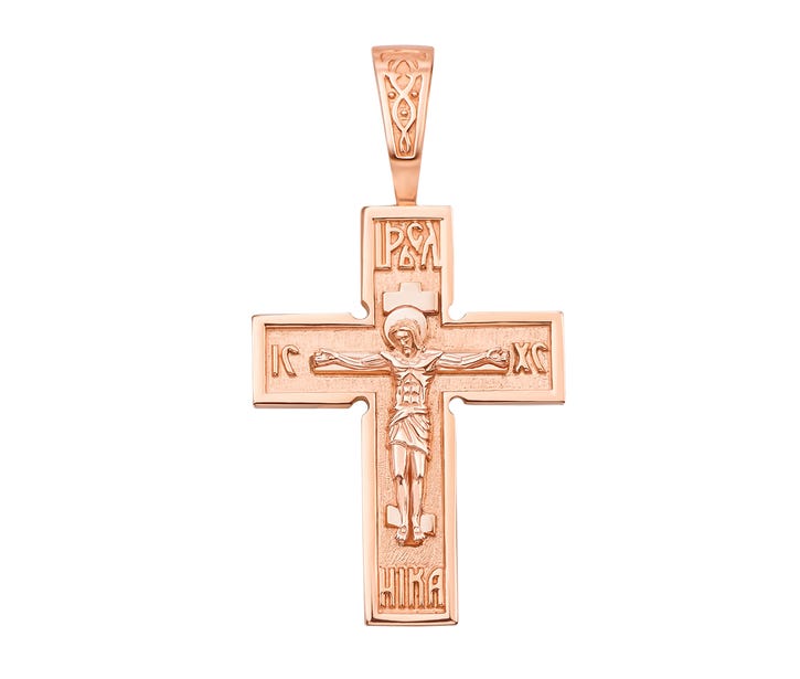 Золотой крестик Золотой Век. Распятие Христа (31379)