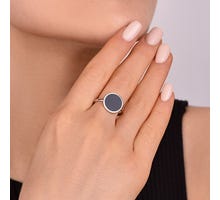 Серебряное кольцо (910022 ч): купить