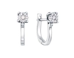 Золотые серьги с бриллиантами (52835/2.5б)