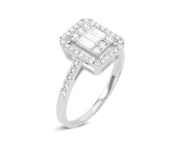 Золота каблучка з діамантами (1111018002 D)