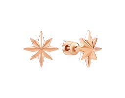 Золотые пусеты Звездочки (20/0412/00/01/01)