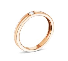 Обручальное кольцо с бриллиантом (18/0042/00/01/01)