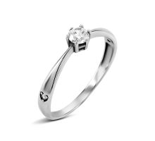 Срібна каблучка з фіанітами (1180К.Rh)