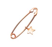 Золотая брошь-булавка Звезда (БШ081(6)и)