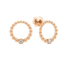 Золотые пуссеты с бриллиантами (ЗК2003)