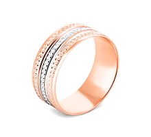 Обручальное кольцо комбинированное  Золотой Век (10219)