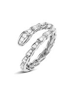 Серебряное кольцо с фианитами (10750)