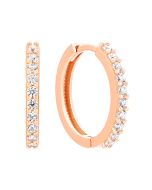 Золотые серьги-конго с фианитами (2111028201)