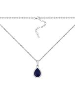 Срібне кольє з crystal (SP22365)