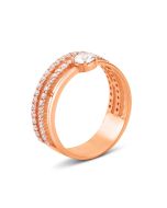 Золота каблучка з фіанітами (11/0187/00/01/01)