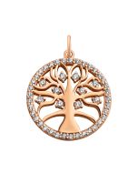 Золота підвіска Дерево з фіанітами (3111021001)