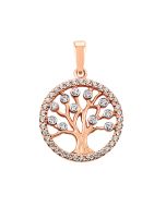 Золота підвіска Дерево з фіанітами Золотий Вік (ПВ322и)