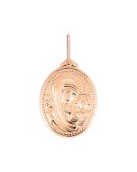 Золотая подвеска-иконка Божией Матери Казанской (П0144)