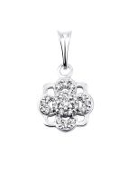 Золота підвіска з фіанітами Золотий Вік (700246-К бел)