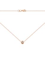 Золотое колье с фианитом (710215810101)