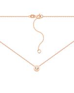 Золотое колье с фианитом (4111012701)