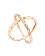 Золотое кольцо с фианитами (КВ1433и)