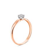 Золотое кольцо с фианитом (110007/10/00/0013)