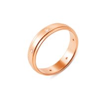 Обручальное кольцо с бриллиантами Золотой Век (10004/1.5)