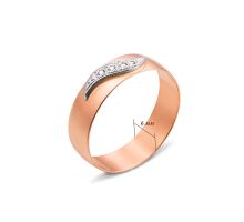 Обручальное кольцо с бриллиантами Золотой Век (1022): купить