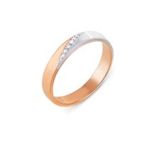 Обручальное кольцо с бриллиантами Золотой Век (1026/1,25)