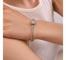 Серебряная бусина шарм Цветы (84815р*): купить