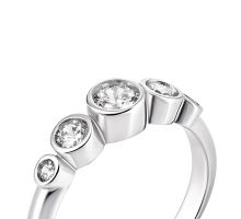 Серебряное кольцо с фианитами (815): купить