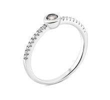 Серебряное кольцо с фианитами (К2Ф/1201)