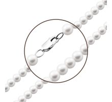 Срібне кольє з перлами (PS0506б): купить