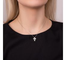 Серебряный крестик с фианитами (500868-Кр.Р л.к): купить