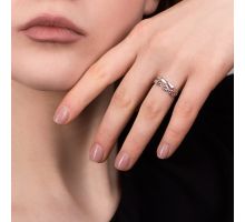 Серебряное кольцо (1153Rh): купить
