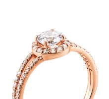 Золотое кольцо с фианитами (КВ899и): купить
