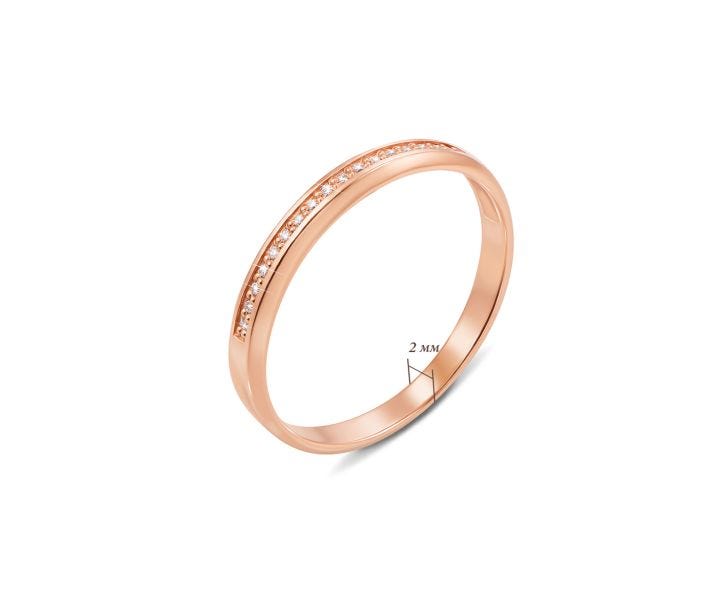 Обручальное кольцо с бриллиантами (10153/0.8): купить