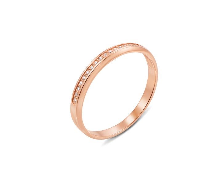 Обручальное кольцо с бриллиантами (10153/0.8)