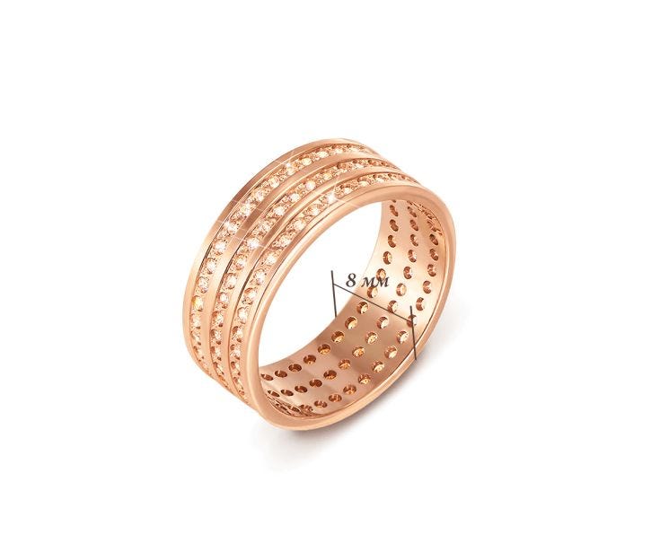 Обручальное кольцо с фианитами Золотой Век (1081): купить