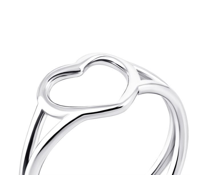 Срібна каблучка Серце Золотий Вік (КК2/1003): купить