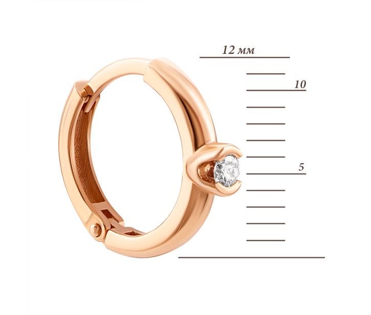 Золоті сережки з діамантами (Сz7648): купить
