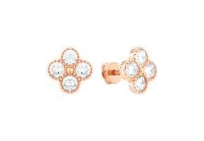 Золоті пусети з фіанітами (2111037701)