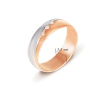 Обручальное кольцо с бриллиантами (1019/1.5): купить