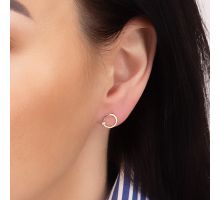 Золотые пуссеты с бриллиантами (2111529201): купить