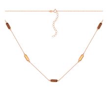 Золоте кольє с кварцом (4/21/611)