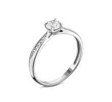 Серебряное кольцо с фианитами (500082-Р)