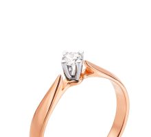 Золотое кольцо с бриллиантом (53013/3.5): купить