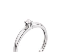 Золотое кольцо с бриллиантом (53065/2.5б): купить