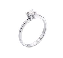 Золотое кольцо с бриллиантом (53187/02/1/8023 (53187/4б)